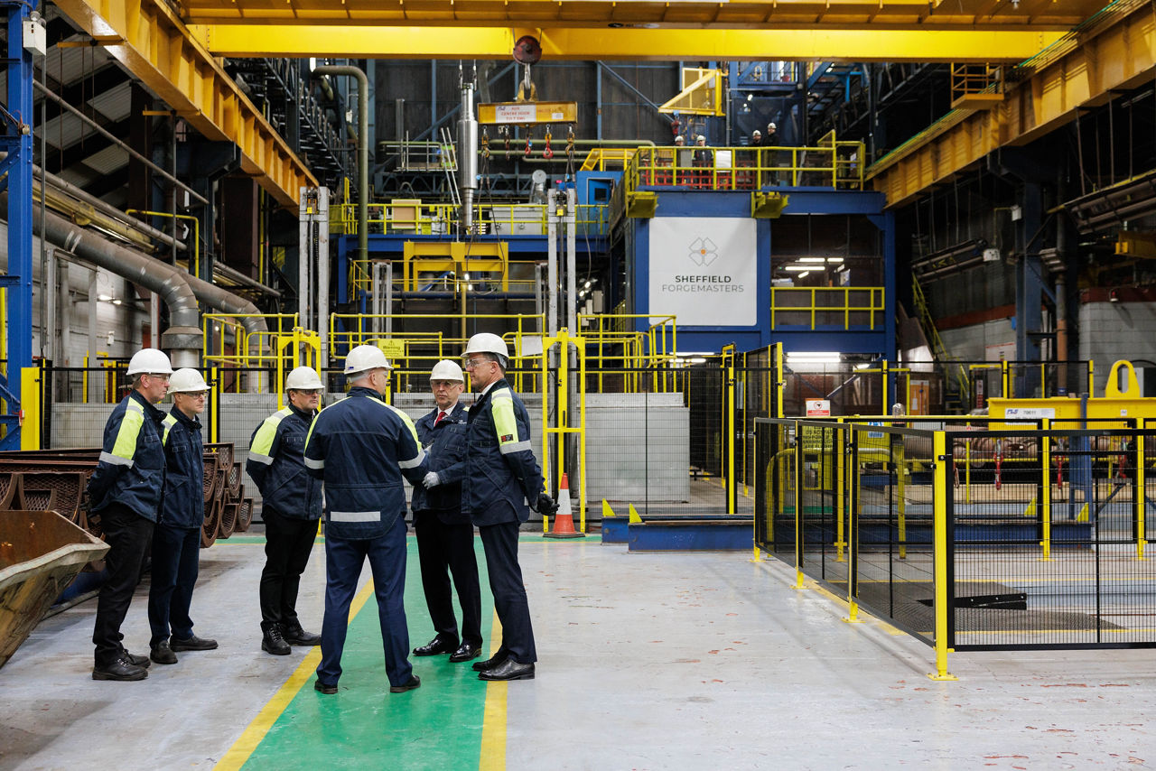 NATO Secretary General Mark Rutte and UK Secretary of State for Defence,  John Healey visiting Sheffield Forgemasters