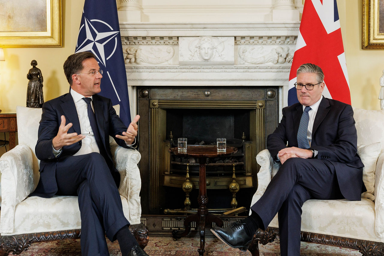 NATO Secretary General Mark Rutte and UK Prime Minister Keir Starmer