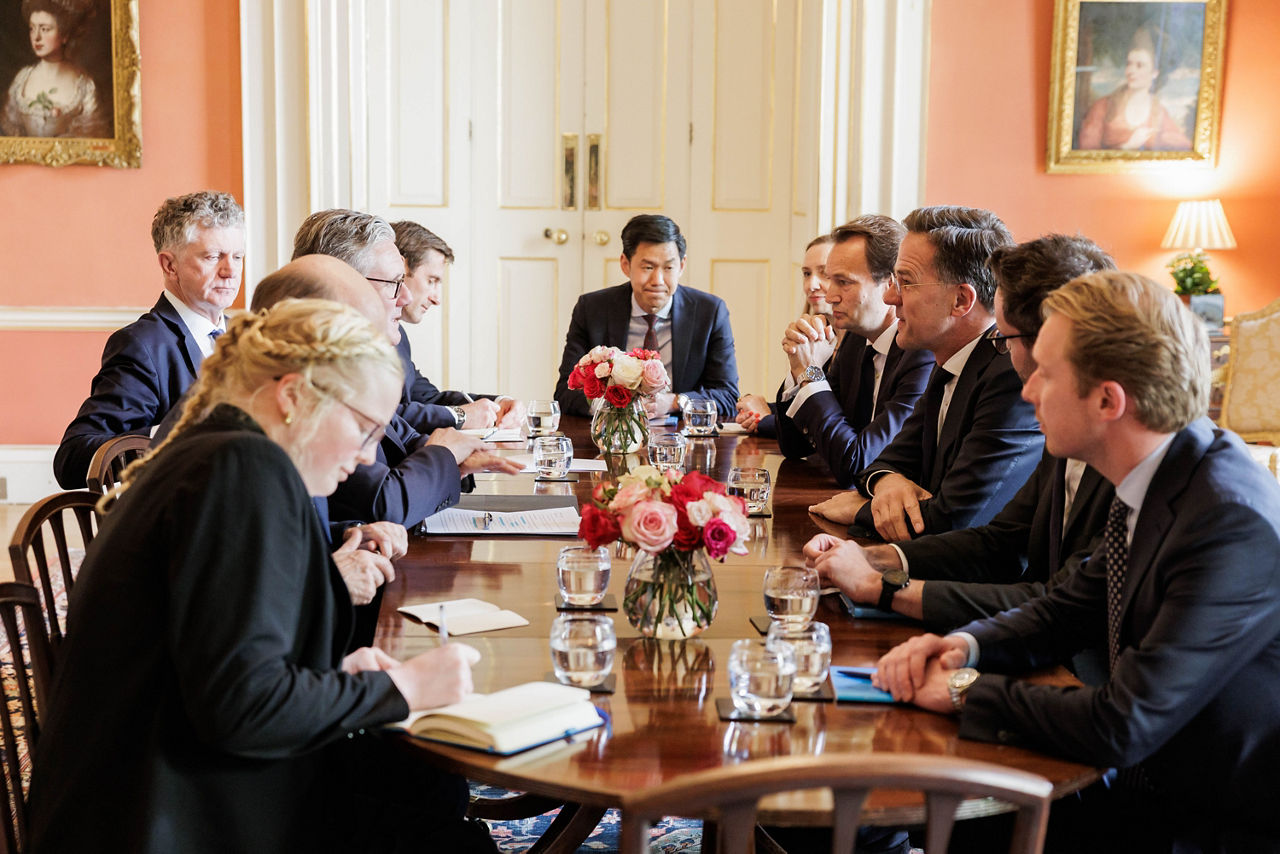 NATO Secretary General Mark Rutte and UK Prime Minister Keir Starmer