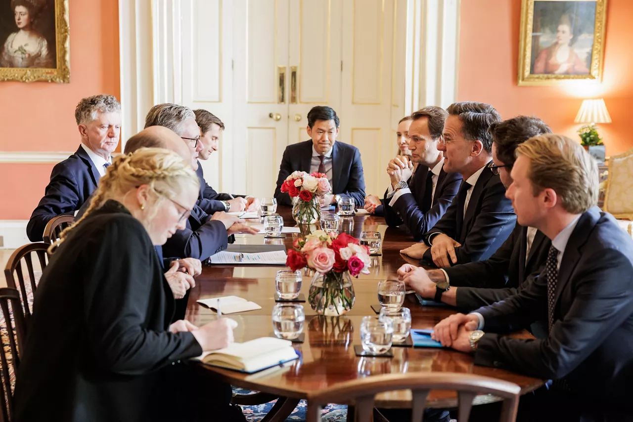 NATO Secretary General Mark Rutte and UK Prime Minister Keir Starmer