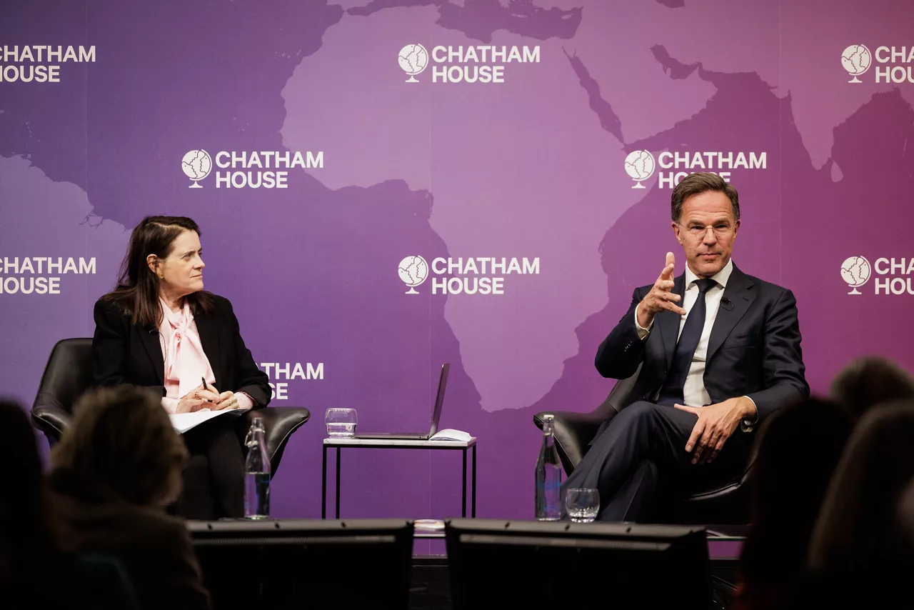 NATO Secretary General Mark Rutte during his pre-summit speech at Chatham House