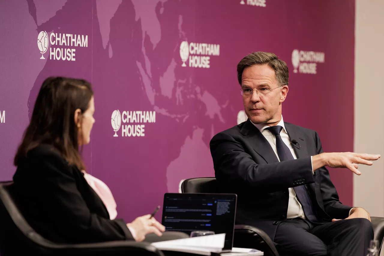 NATO Secretary General Mark Rutte during his pre-summit speech at Chatham House