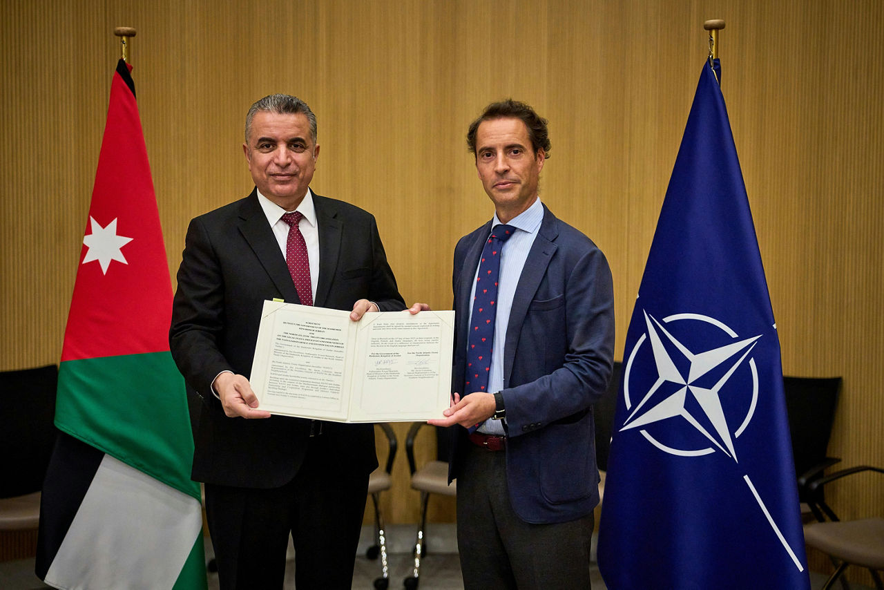 NATO and Jordan signing agreement for NLO in Amman