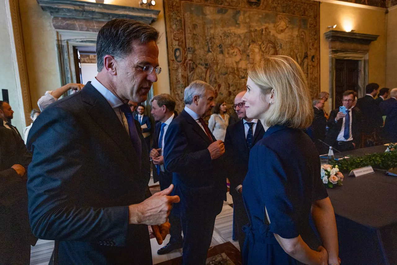 NATO Secretary General Mark Rutte and Kaja Kallas (EU High Representative) ahead of the Weimar Plus meeting in Foreign Ministers’ format