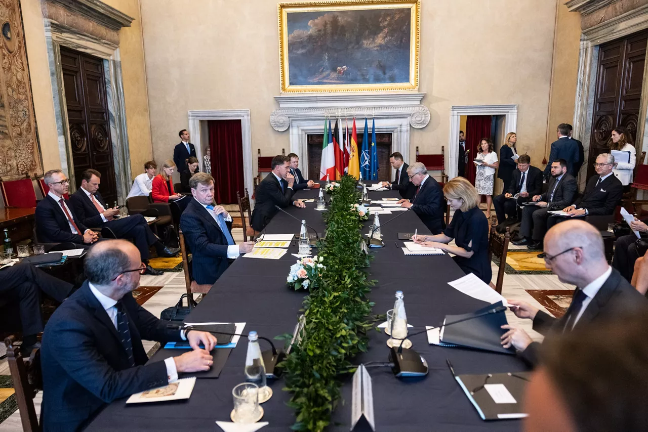 NATO Secretary General Mark Rutte participates in the Weimar Plus meeting 