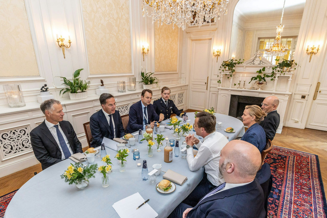 NATO Secretary General Mark Rutte meets with Ulf Kristersson, Prime Minister of Sweden