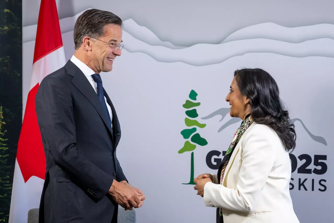 NATO Secretary General Mark Rutte meets with  Anita Anand, Minister for Foreign Affairs of Canada