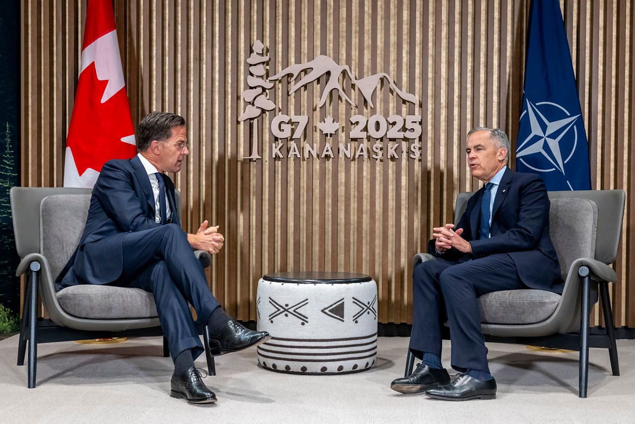 NATO Secretary General Mark Rutte meets with Mark Carney, Prime Minister of Canada.
