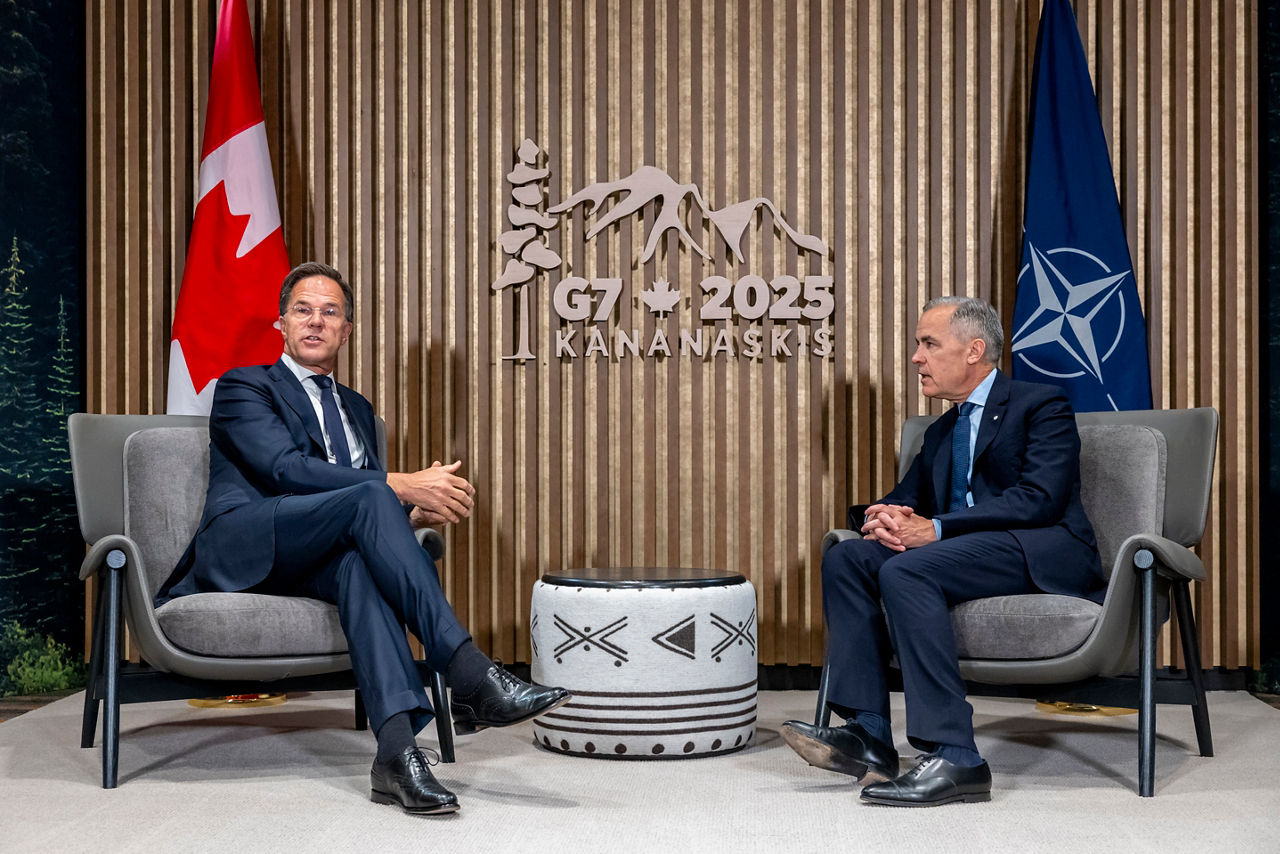 NATO Secretary General Mark Rutte meets with Mark Carney, Prime Minister of Canada.