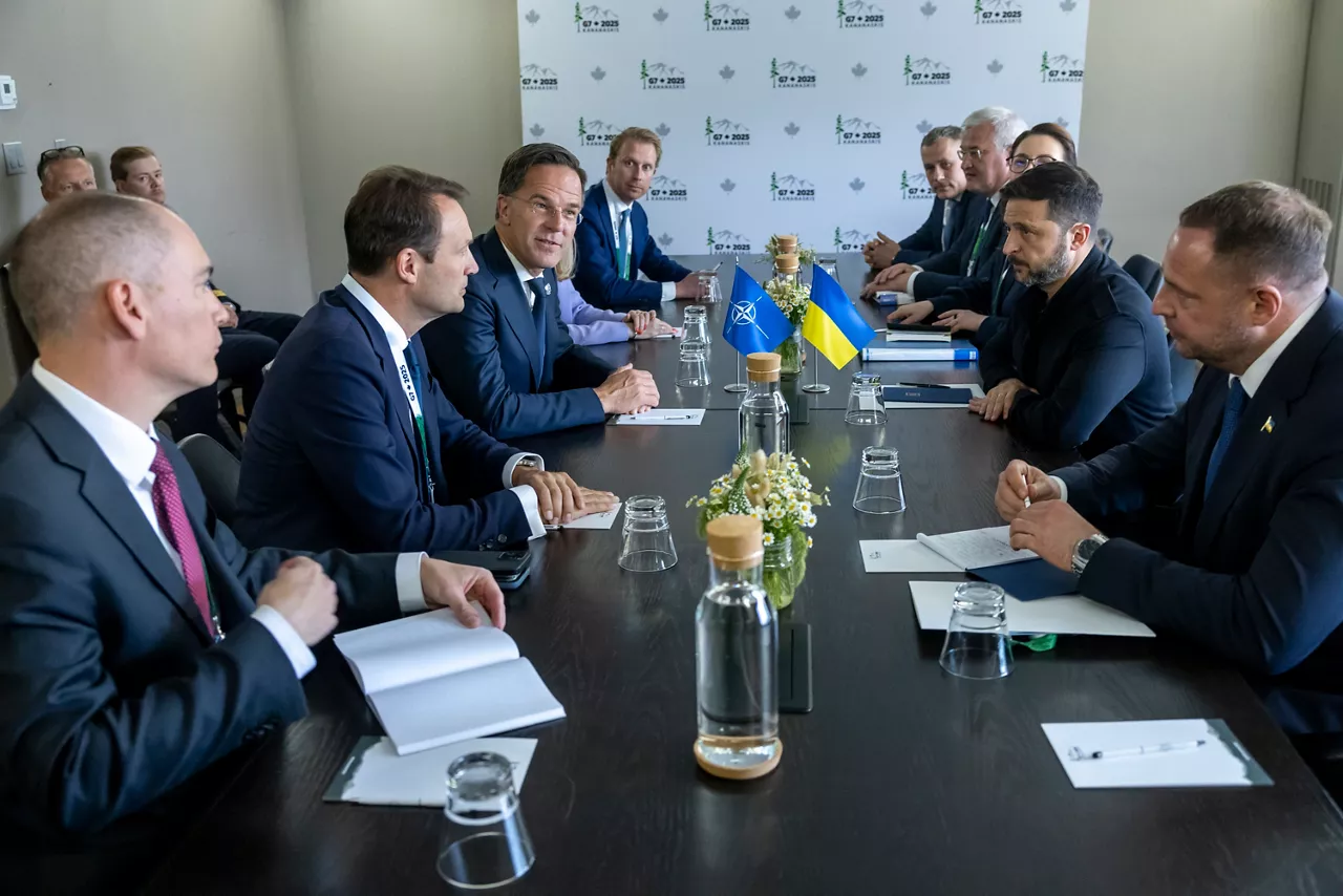 NATO Secretary General Mark Rutte meets with Volodymyr Zelenskyy (President of Ukraine)