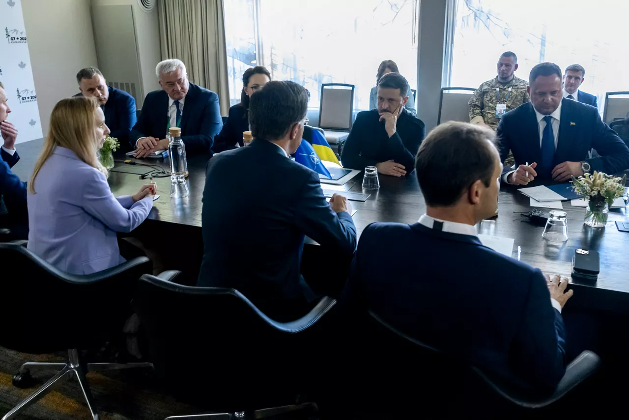 NATO Secretary General Mark Rutte meets with Volodymyr Zelenskyy (President of Ukraine)