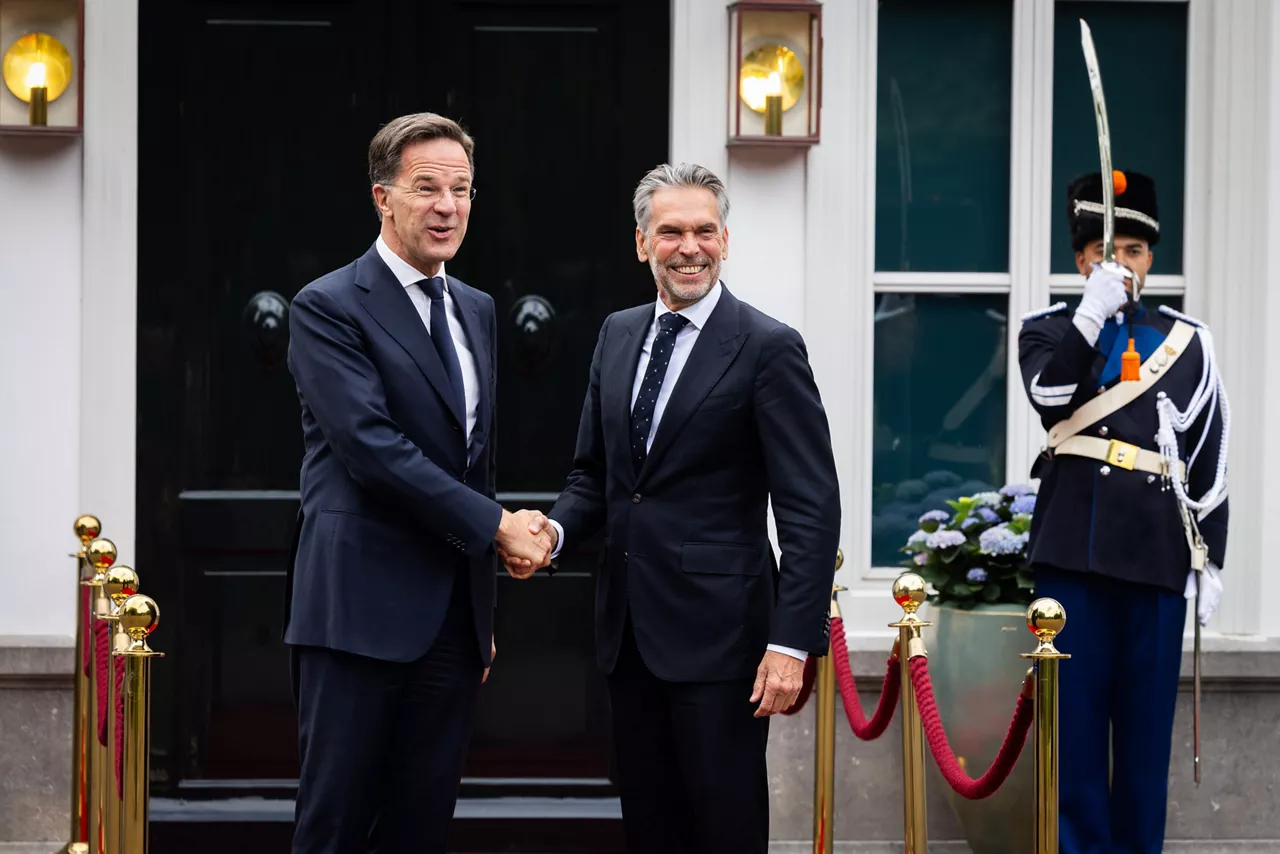 NATO Secretary General Mark Rutte and Dick Schoof (Prime Minister, the Netherlands)