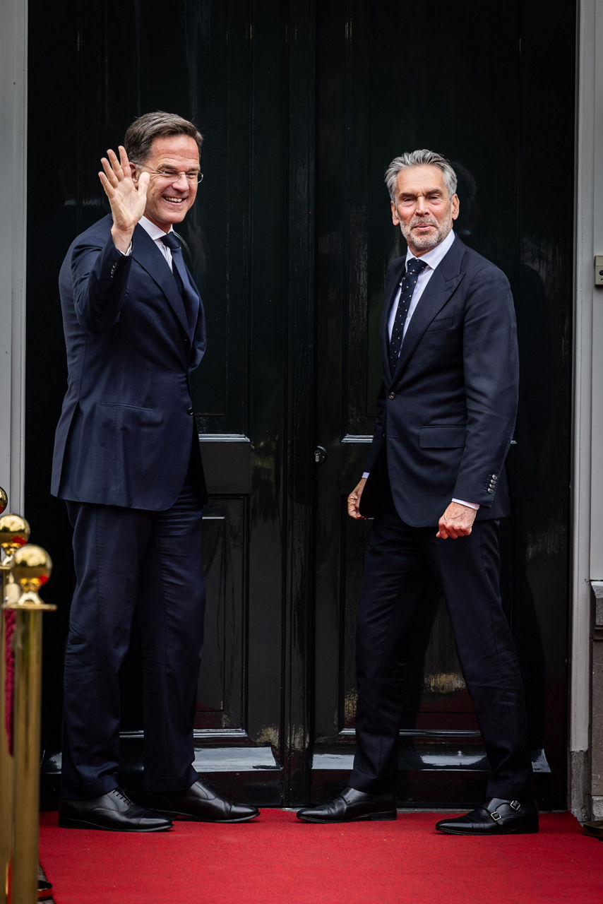 NATO Secretary General Mark Rutte and Dick Schoof (Prime Minister, the Netherlands)