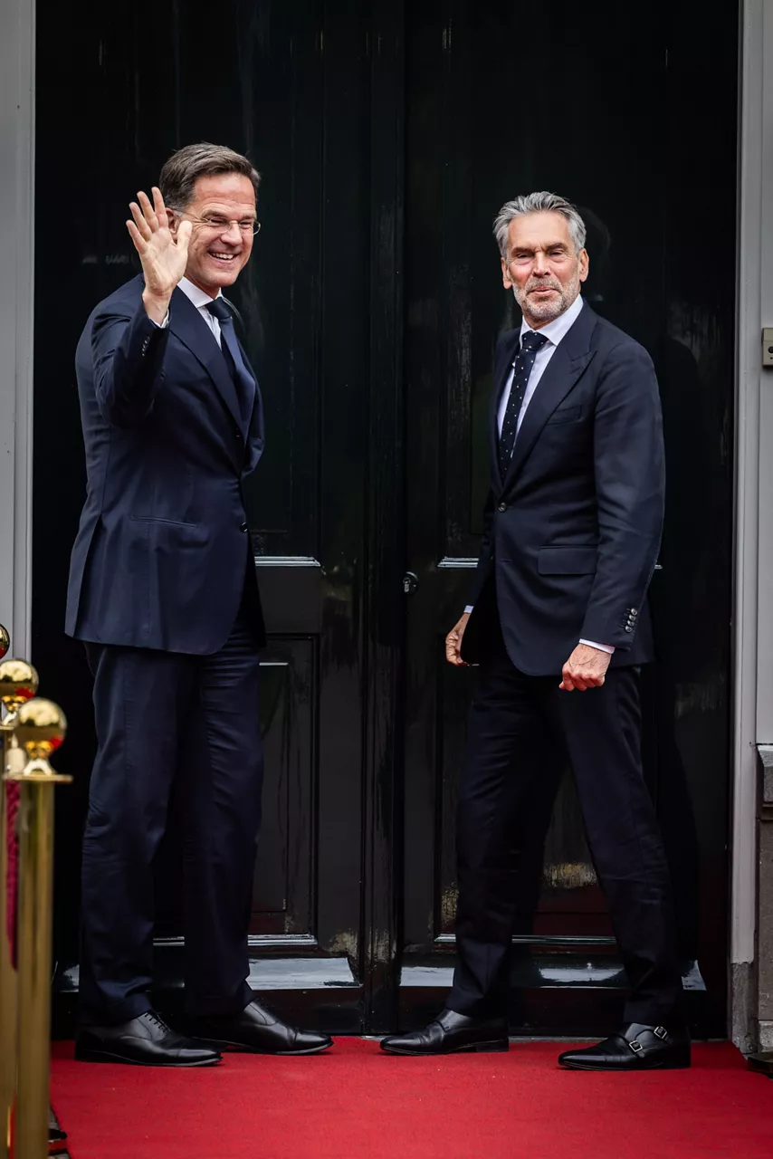 NATO Secretary General Mark Rutte and Dick Schoof (Prime Minister, the Netherlands)