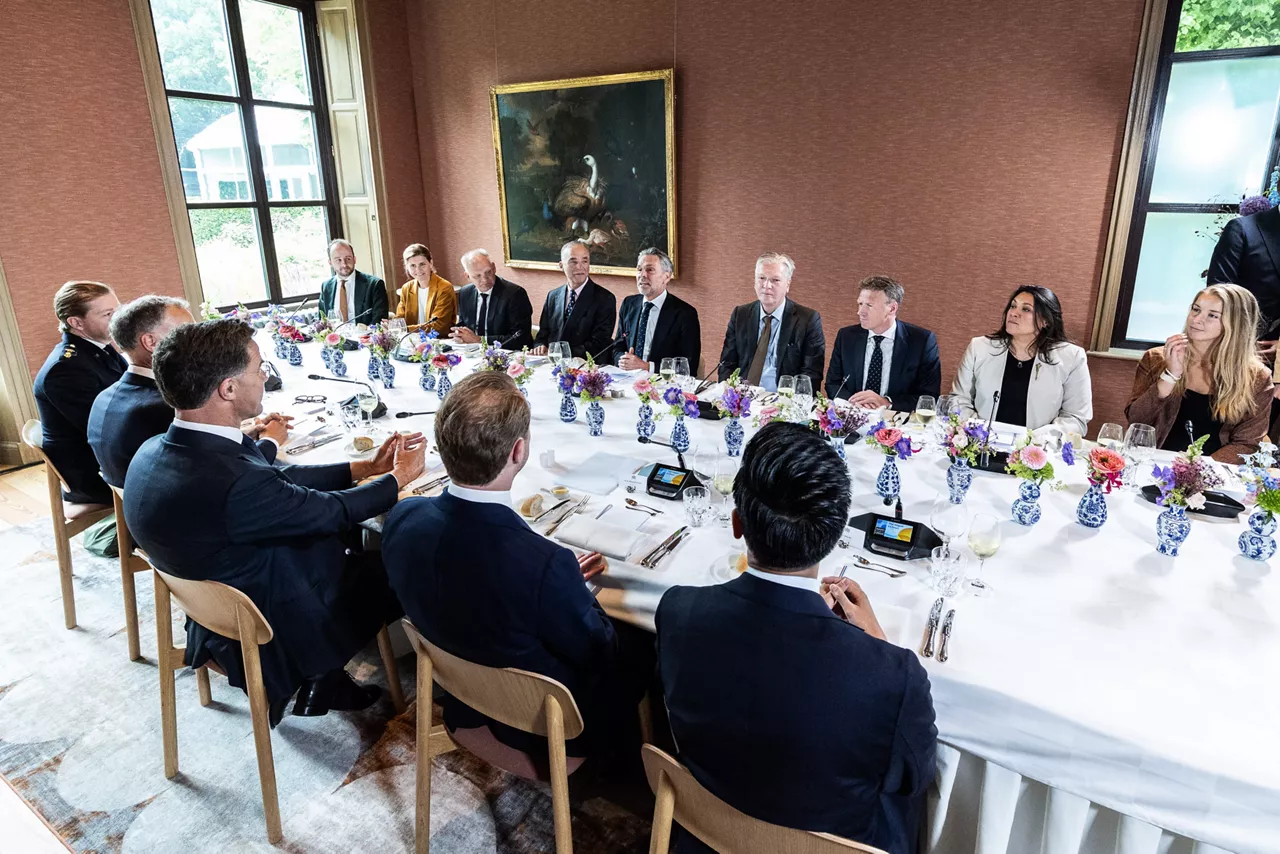 NATO Secretary General Mark Rutte and Dick Schoof (Prime Minister, the Netherlands)