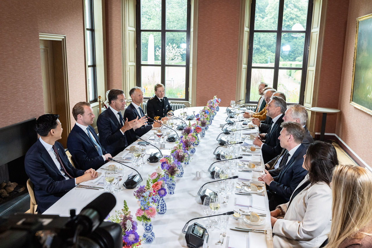 NATO Secretary General Mark Rutte and Dick Schoof (Prime Minister, the Netherlands)