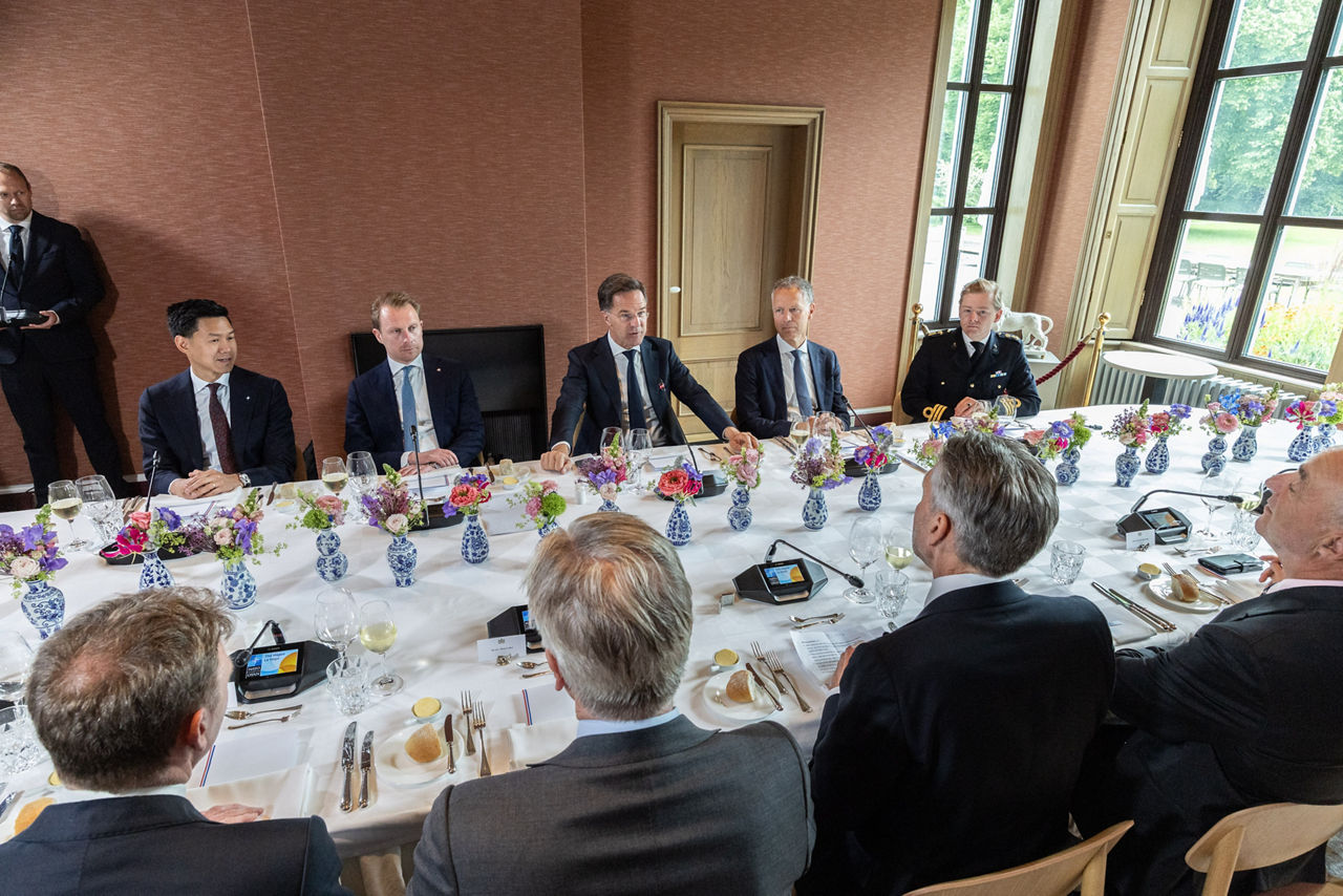 NATO Secretary General Mark Rutte and Dick Schoof (Prime Minister, the Netherlands)