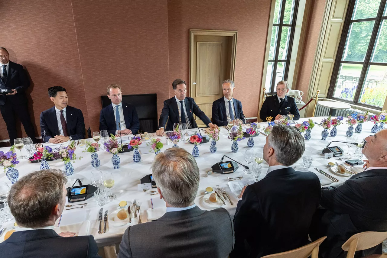 NATO Secretary General Mark Rutte and Dick Schoof (Prime Minister, the Netherlands)