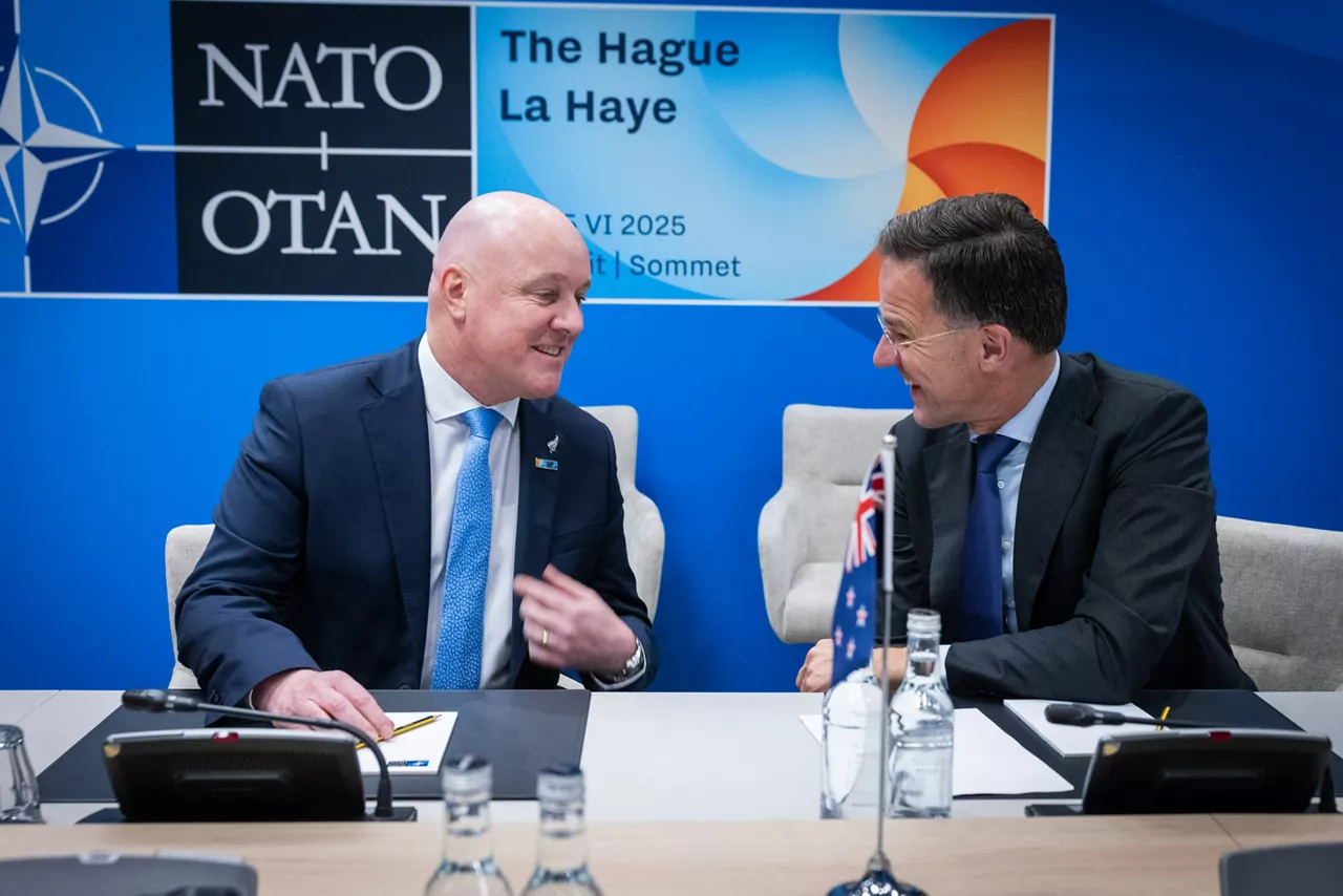 NATO Secretary General Mark Rutte and Christopher Luxon (Prime Minister, New Zealand)