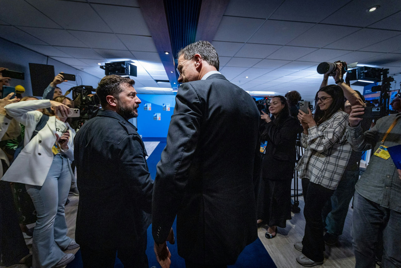 NATO Secretary General Mark Rutte and Volodymyr Zelenskyy (President, Ukraine)