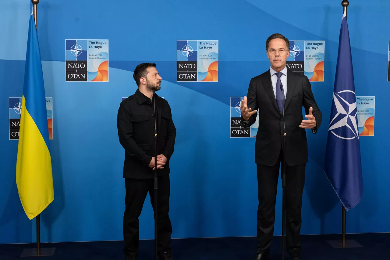 NATO Secretary General Mark Rutte and Volodymyr Zelenskyy (President, Ukraine)