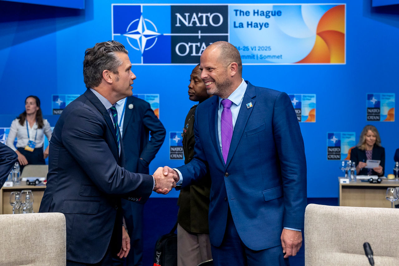 Pete Hegseth (Secretary of Defense, United States) and Theo Francken (Minister of Defence, Belgium)