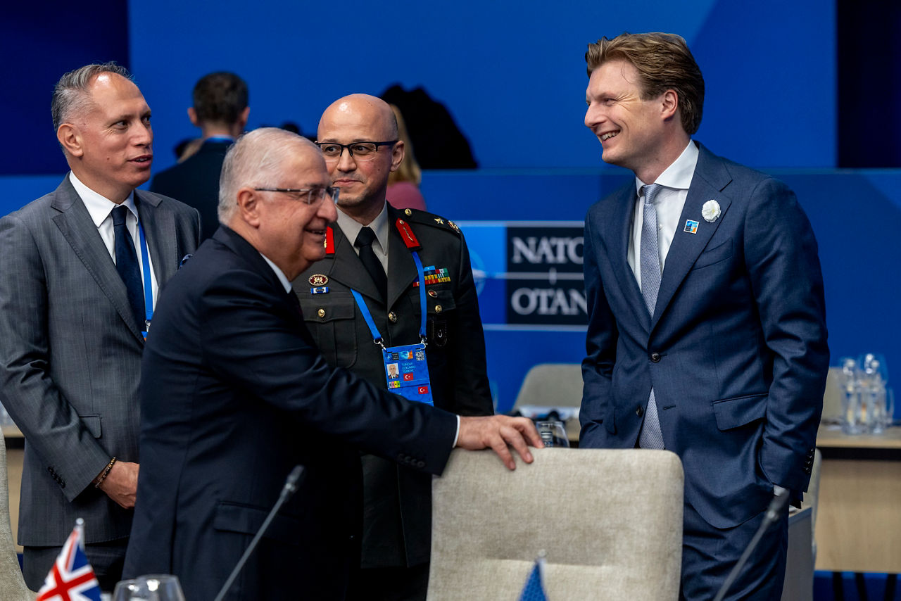 Yaşar Güler (Minister of Defence, Türkiye) and Ruben Brekelmans (Minister of Defence, Netherlands)