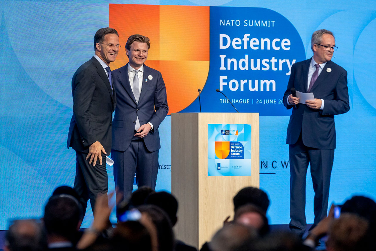 Plenary session. NATO Secretary General Mark Rutte and Ruben Brekelmans (Minister of Defence, Netherlands)