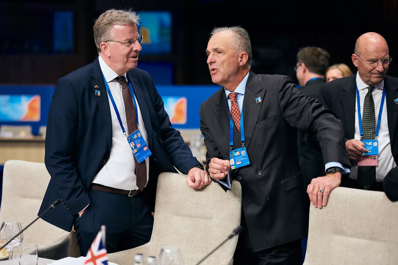 Kasper Høeg-Jensen (Permanent Representative, Denmark) and Thijs van der Plas (Permanent Representative, The Netherlands)