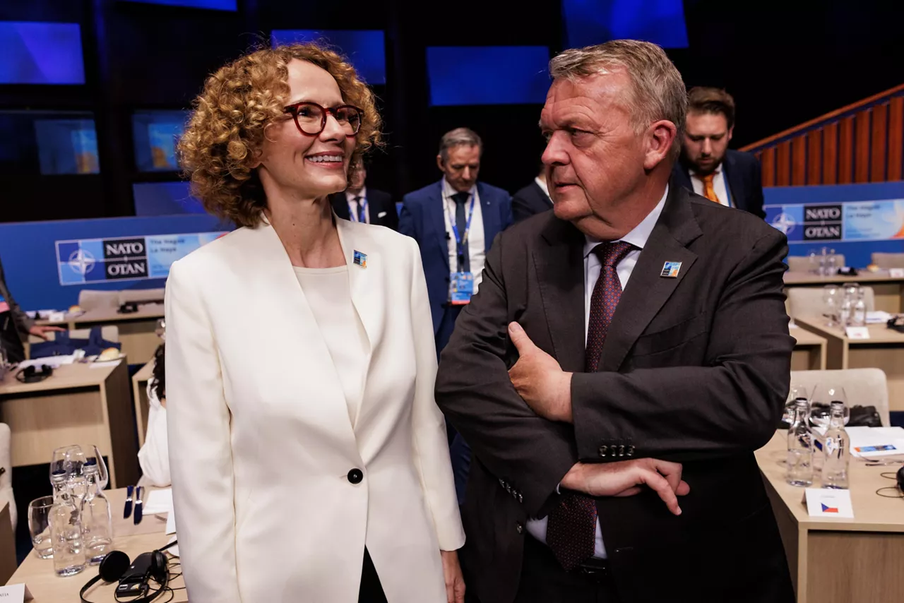 NATO Deputy Secretary General Radmila Shekerinska and Lars Løkke Rasmussen (Minister of Foreign Affairs, Denmark)