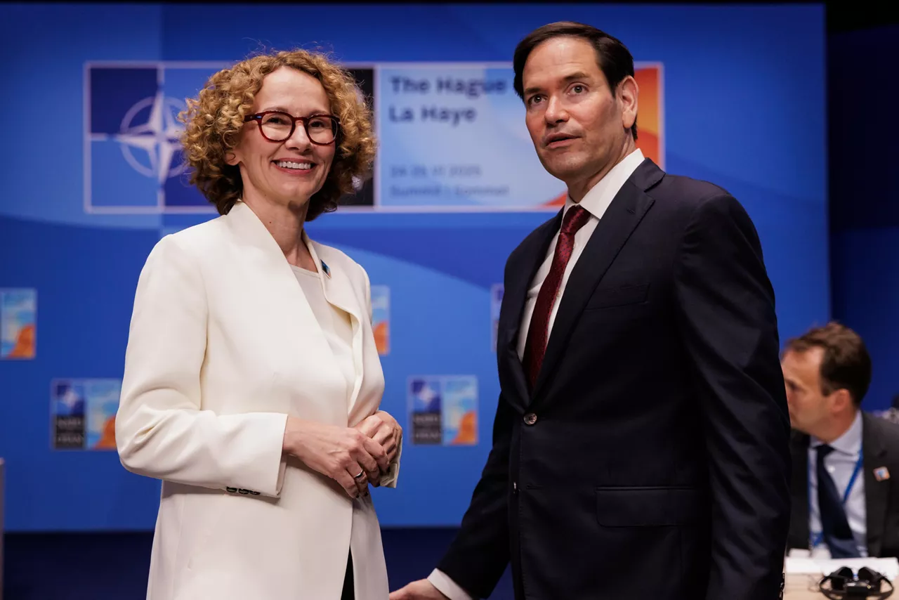 NATO Deputy Secretary General Radmila Shekerinska and Marco Rubio (US Secretary of State)