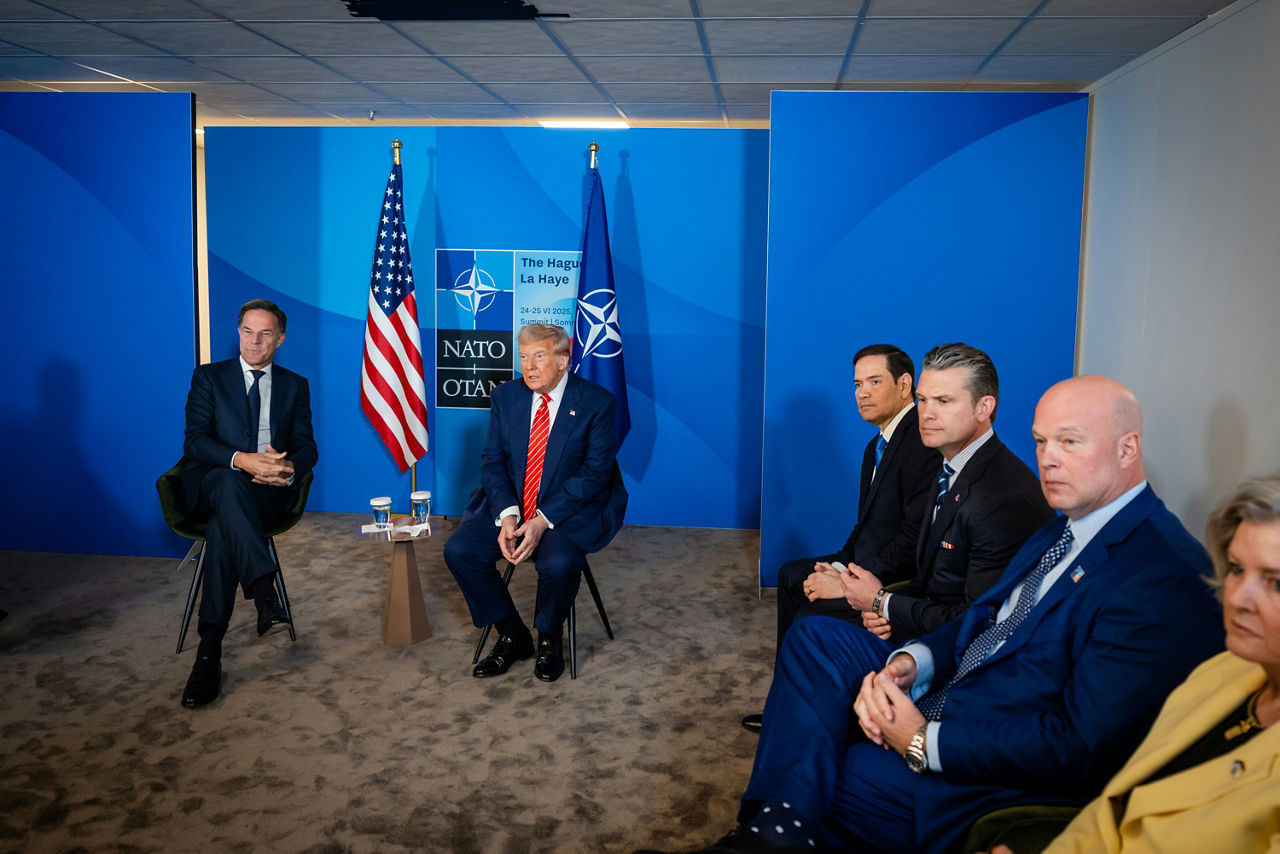 NATO Secretary General Mark Rutte and Donald Trump (President, United States)
Photo: Martijn Beekman