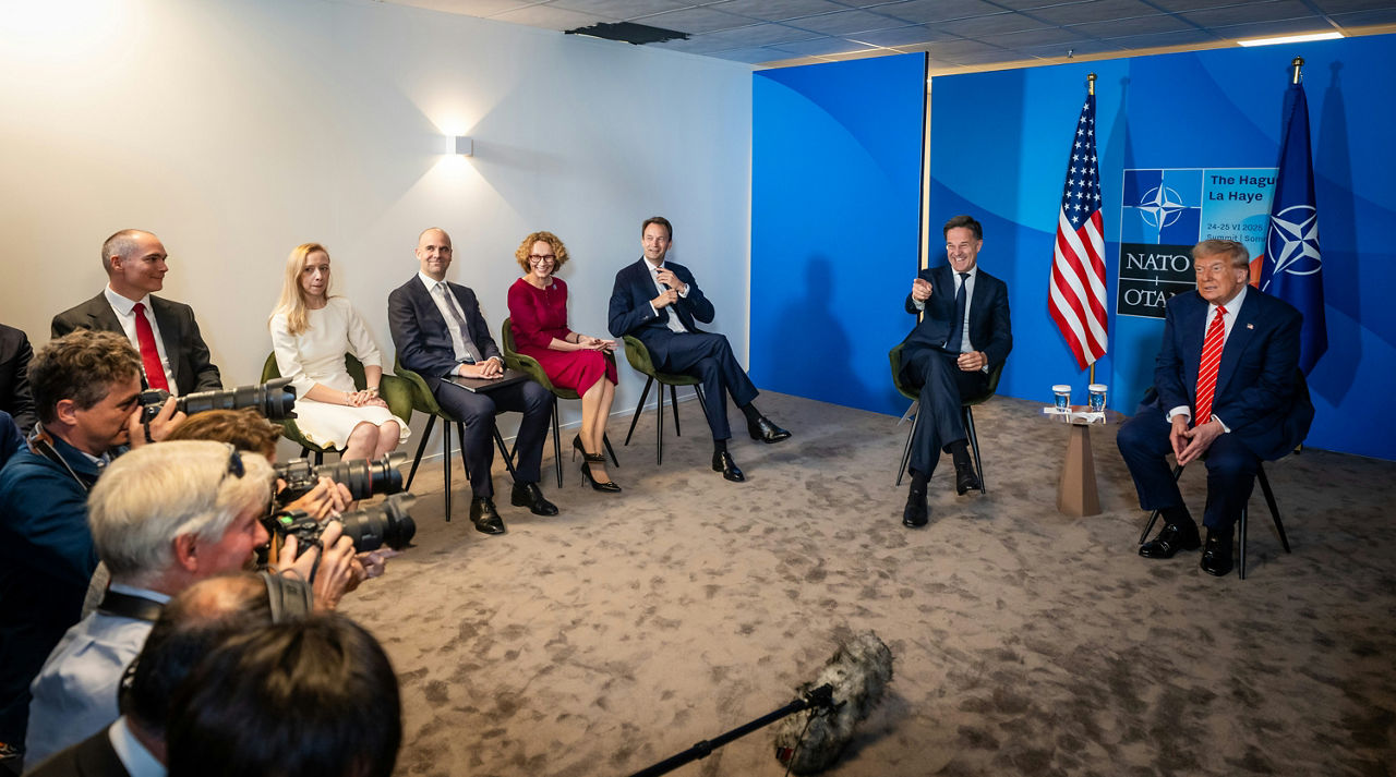 NATO Secretary General Mark Rutte and Donald Trump (President, United States)
Photo: Martijn Beekman