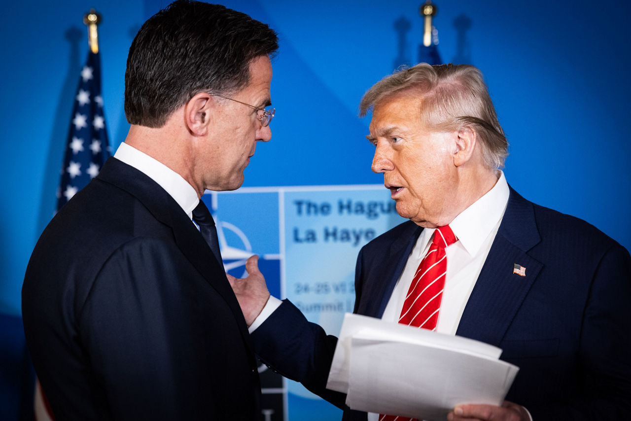 NATO Secretary General Mark Rutte and Donald Trump (President, United States)