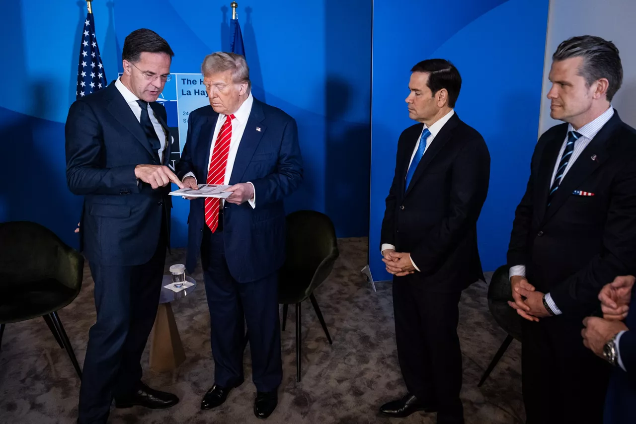 NATO Secretary General Mark Rutte and Donald Trump (President, United States)