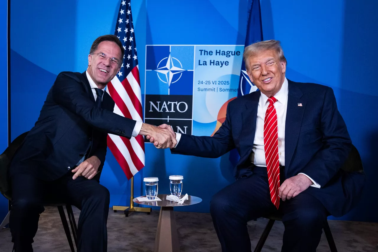 NATO Secretary General Mark Rutte and Donald Trump (President, United States)