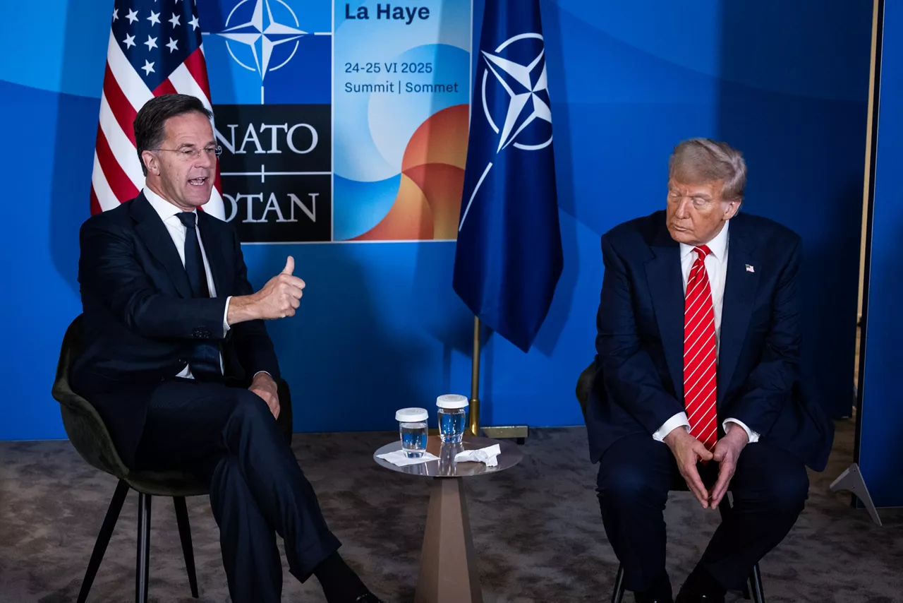NATO Secretary General Mark Rutte and Donald Trump (President, United States)