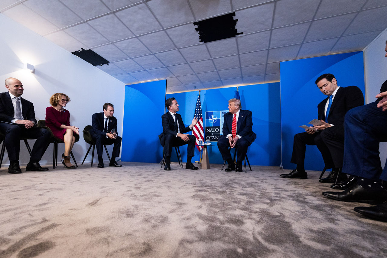 NATO Secretary General Mark Rutte and Donald Trump (President, United States)