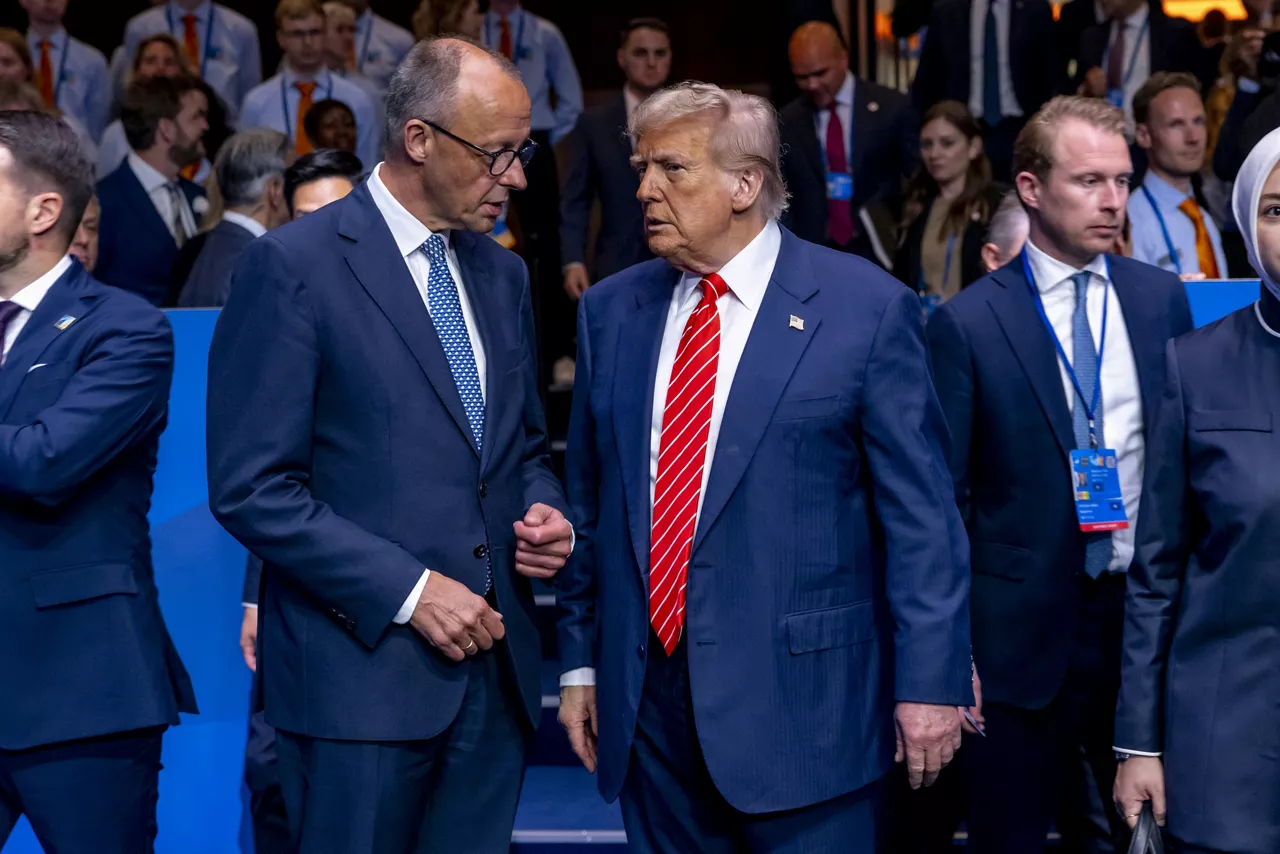 Friedrich Merz (Chancellor of Germany) and Donald Trump (President, United States) 