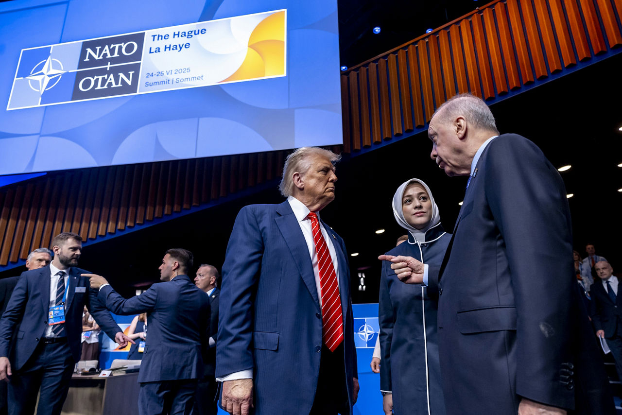 Donald Trump (President, United States) and Recep Tayyip Erdoğan (President, Türkiye)