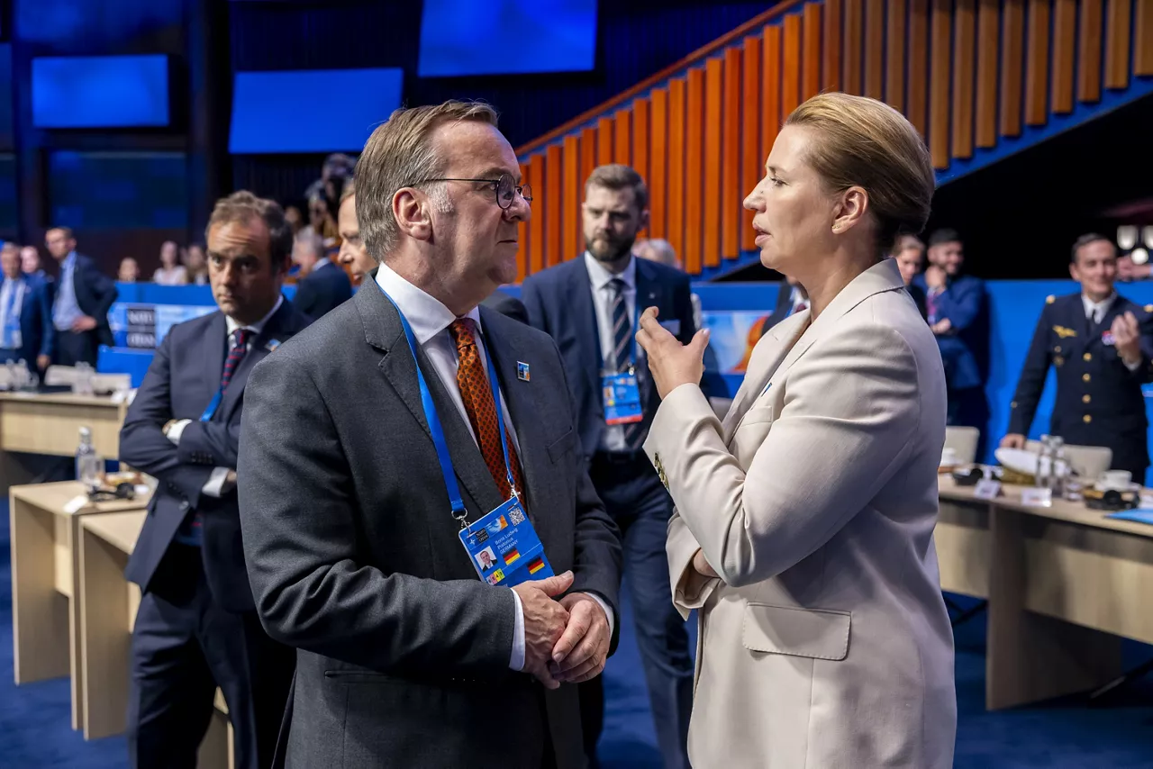 Boris Pistorius (Minister of Defence, Germany) and Mette Frederiksen (Prime Minister, Denmark)