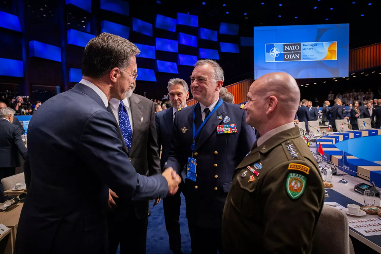  NATO Secretary General Mark Rutte and Admiral Pierre Vandier (Supreme Allied Commander Transformation)