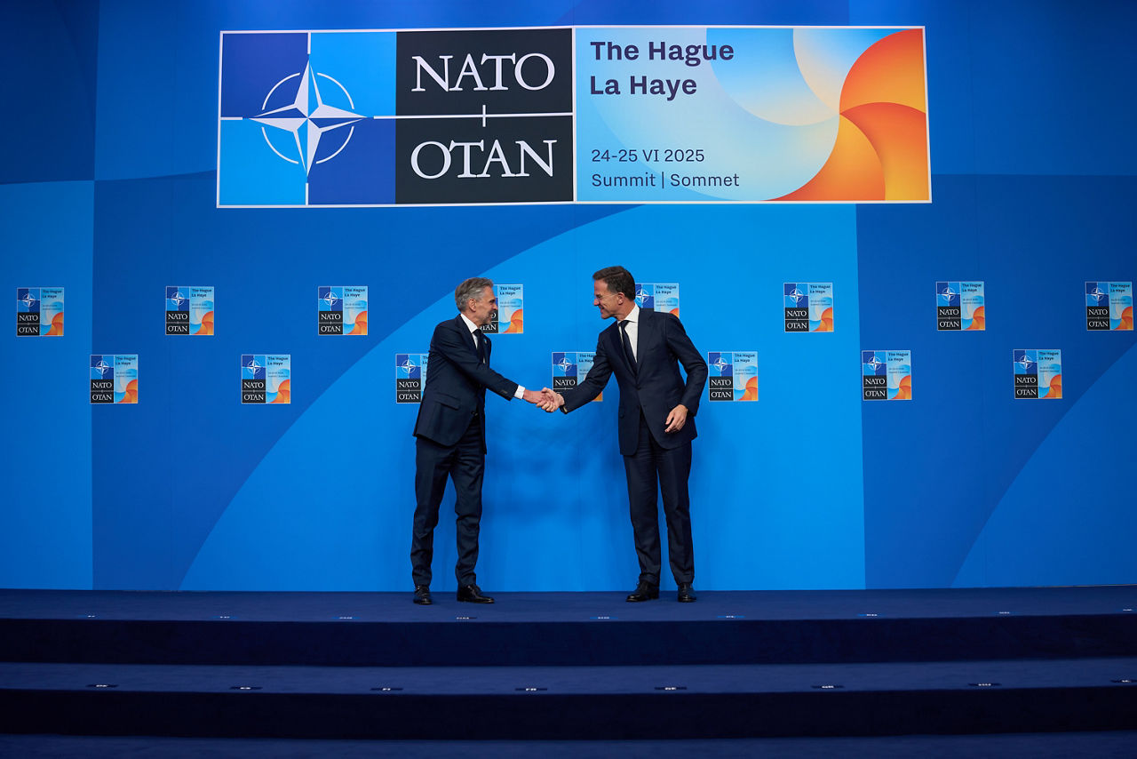 NATO Secretary General Mark Rutte and  Dick Schoof (Prime Minister, the Netherlands) 