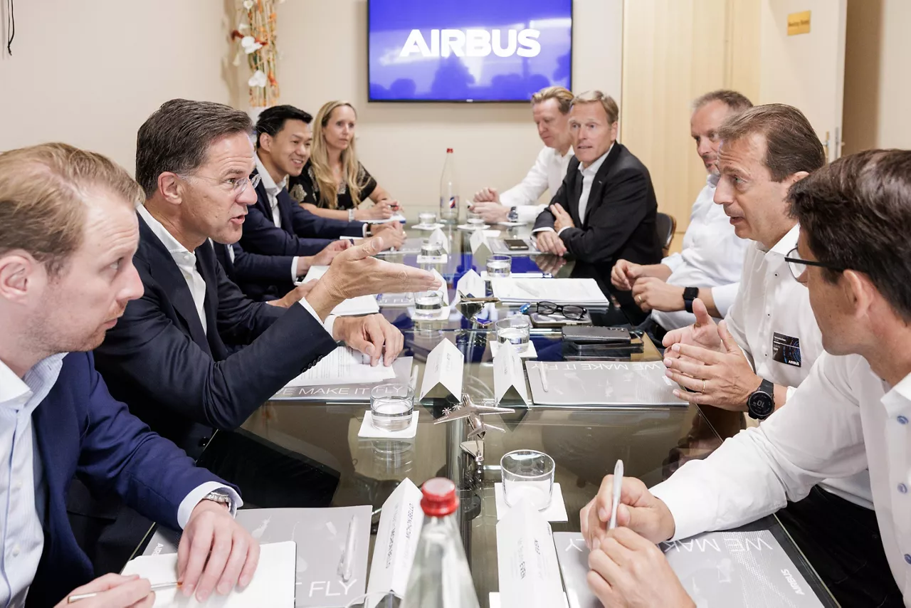 Bilateral meeting between NATO Secretary General Mark Rutte and Airbus CEO Guillaume Faury