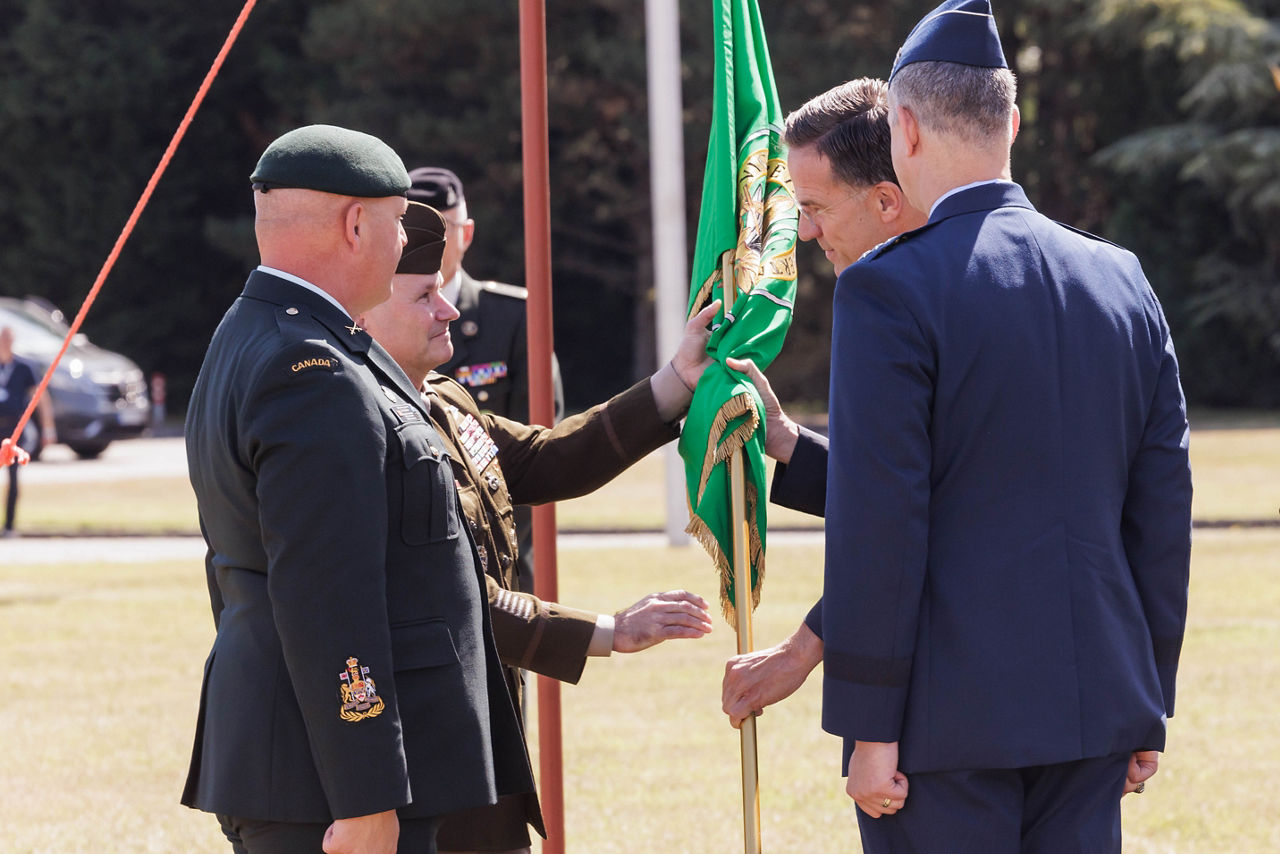 Handover of the flag