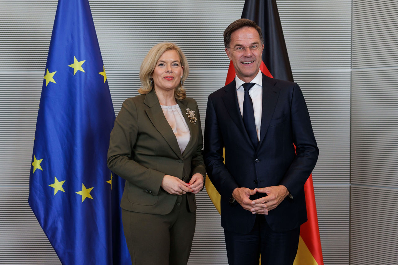 NATO Secretary General Mark Rutte meets with Julia Klöckner, President of the Bundestag