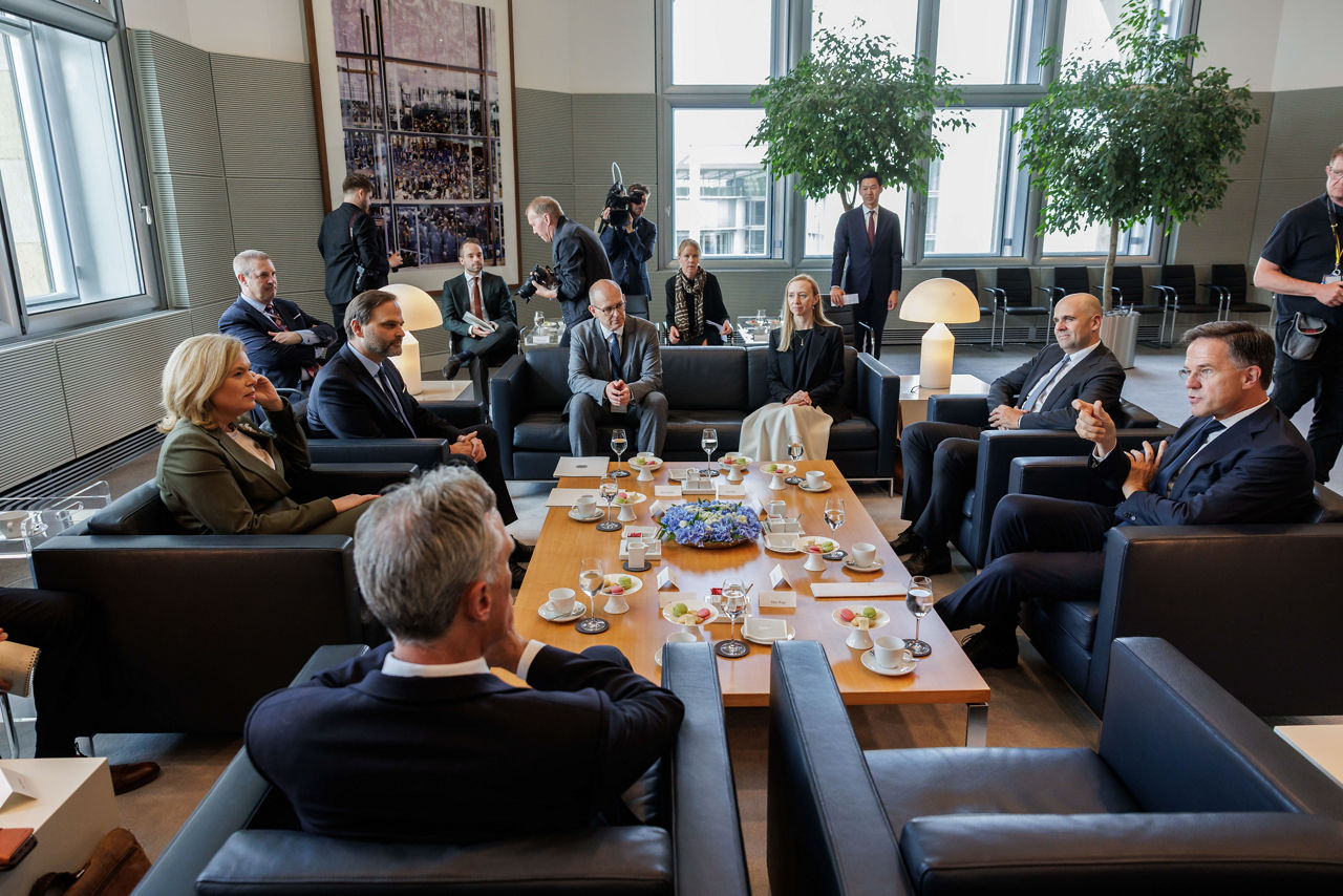 NATO Secretary General Mark Rutte meets with Julia Klöckner, President of the Bundestag