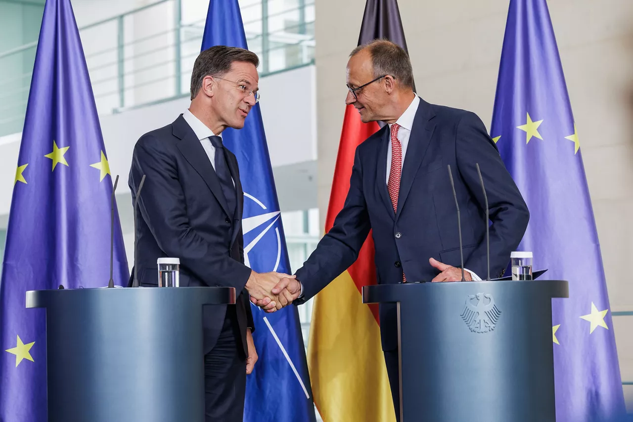 Joint press conference by NATO Secretary General Mark Rutte and Friedrich Merz, Chancellor of Germany