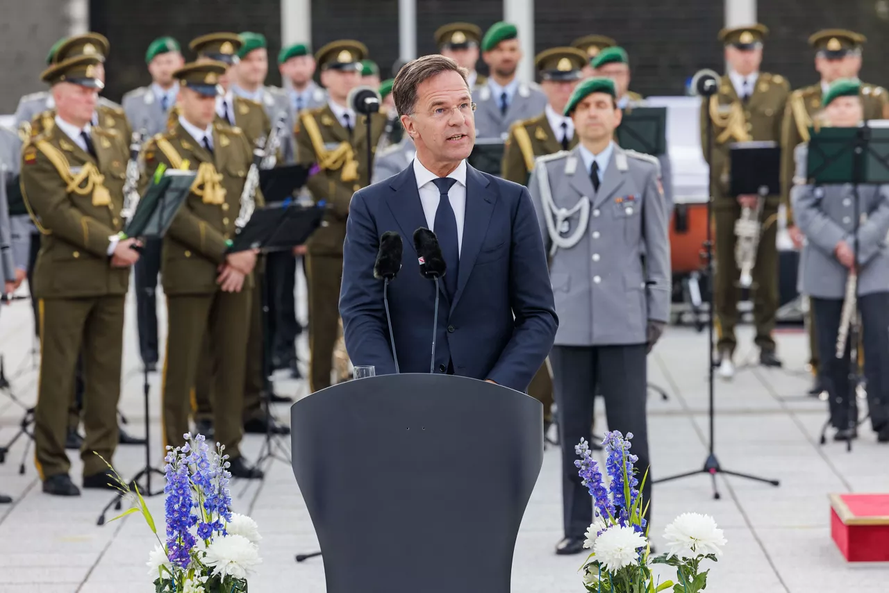 Ceremony of the 70th anniversary of the accession of the Federal Republic of Germany to NATO - NATO Secretary General Mark Rutte