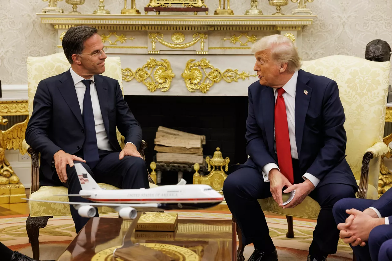 NATO Secretary General Mark Rutte meets with the President of the United States, Mr. Donald J. Trump